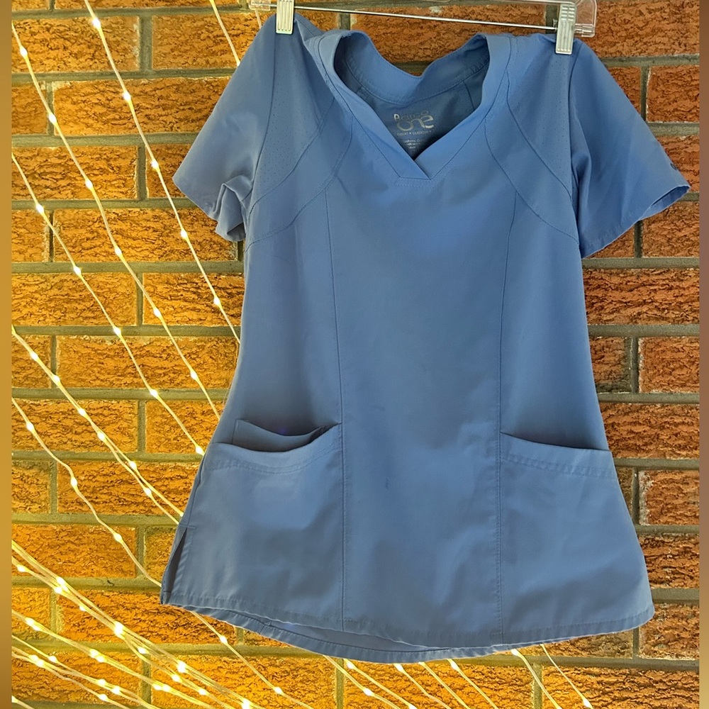Ciel blue barco scrub top